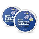 ASUTRA Magnesium Body Butter Lotion 2 Pack | Natural Soothing Shea Butter & Almond Oil Moisturizer | Premium-Quality Magnesium Oil, 6.76 oz (2 Pack)