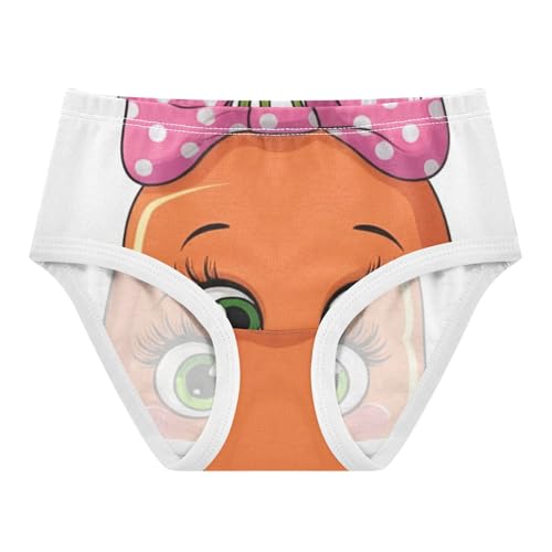 Cute Cartoon Carrot Character White Toddler Underwear Custom 2t Cotton Girl Panties Cute Aesthetic Undies Kids Briefs