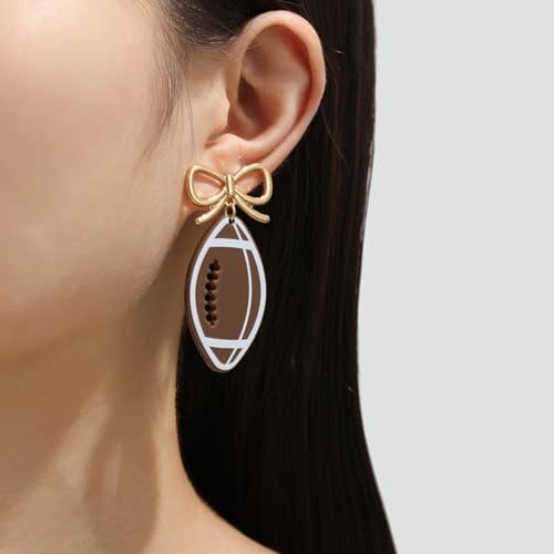 Game Day Football Earrings for Women Colorful Football Dangle Earrings Cute Sports Earring Footballs Jewelry Gift for Sports Lover2