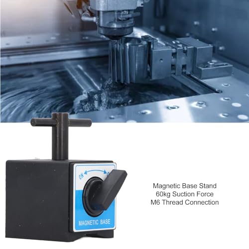 Tyenaza Magnetischer Basisständer Für Tests, Messuhr, M6-Gewinde, Schaltertyp, Magnethalter, 60 Kg Saugkraft