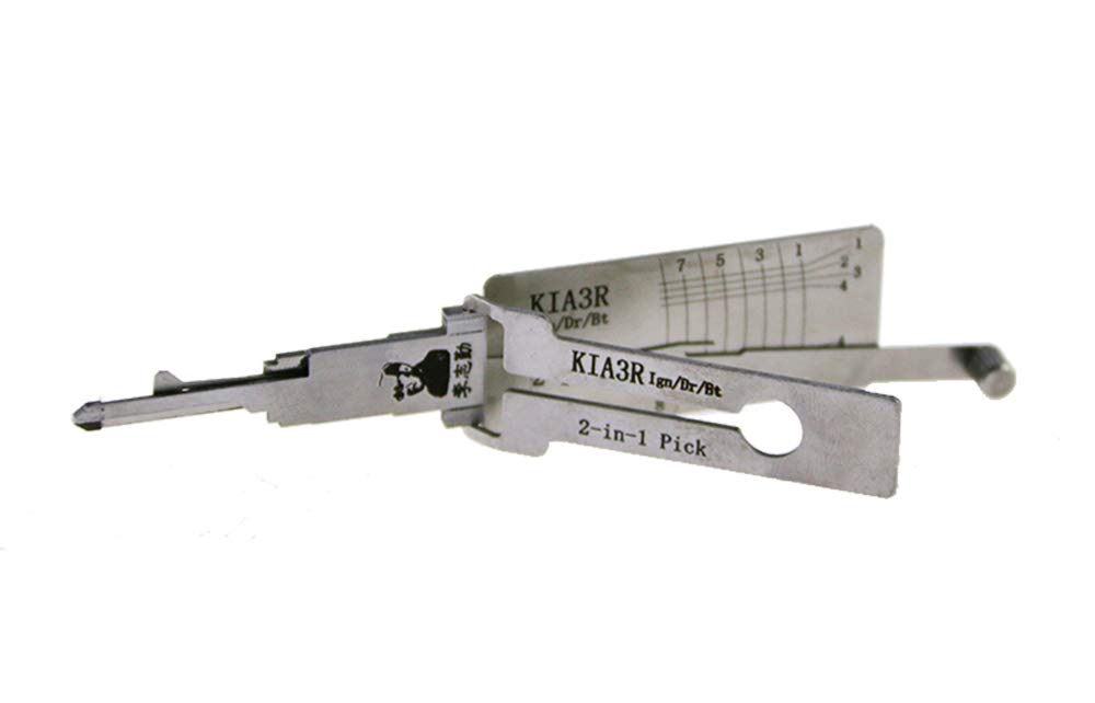 KIA3R 2-in-1 Strumento di bloccaggio e decodificatore per auto, blocco accensione e apertura serratura