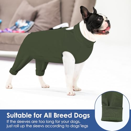 Image of AOFITEE Extra Large Dog Recovery Sleeve, Dog Recovery Suit for Hind Legs, Anti Licking Rear Leg Sleeve for Female Male Dogs, Wound Cover for Rear Leg and Abdomen, Dogs Cone Alternative