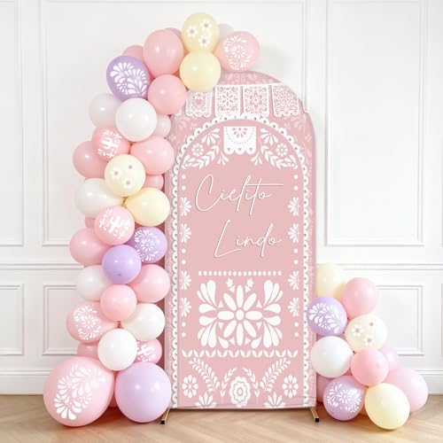 Toile de fond pour arche de 2,2 m AIBIIN floral rose Chiara