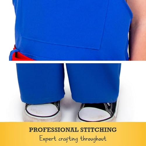 PRETEND TO BEE Construction Worker/Builder Dress Up Costume for Kids, Assessories available