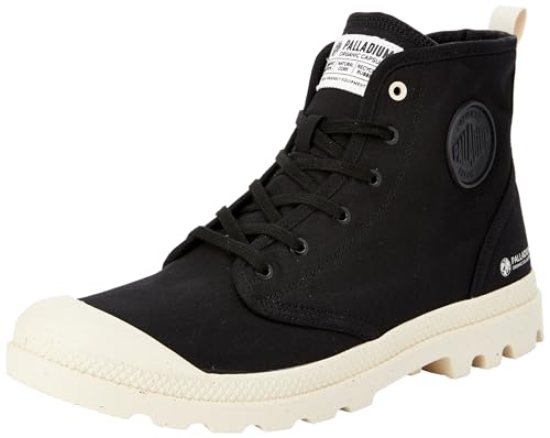 Palladium Mixte Pampa Hi Zip Organic Mode-homme Chaussures-femme Baskets, Noir, 41 EU