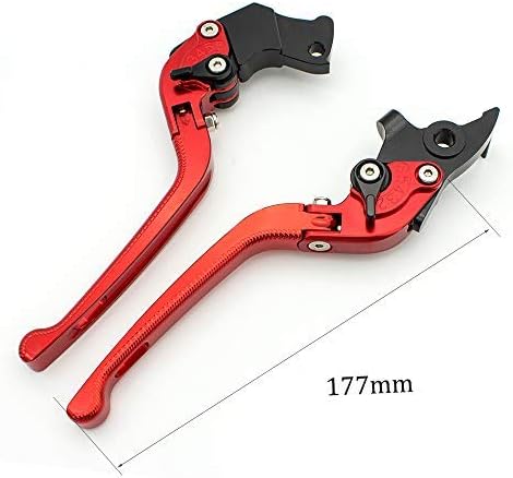 Miniatura 2 de FXCNC Palancas de embrague de freno plegables ajustables CNC compatibles con Warrior Raptor 350 YFM350 2002-2004, Raptor YFM660 01-05, TTR125LLELW