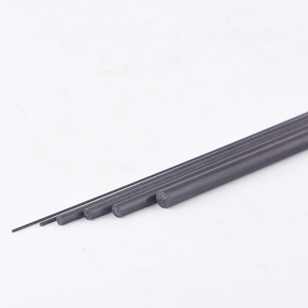 16 sztuk prętów z włókna węglowego do samolotu RC DIY Craft, matowy słupek 1mm(2x400mm)
