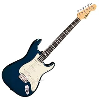 VINTAGE V60 Coaster Series Guitare électrique Bleu pomme - Les Beatles, Paul McCartney, John Lennon, RIngo Starr, George Harrison