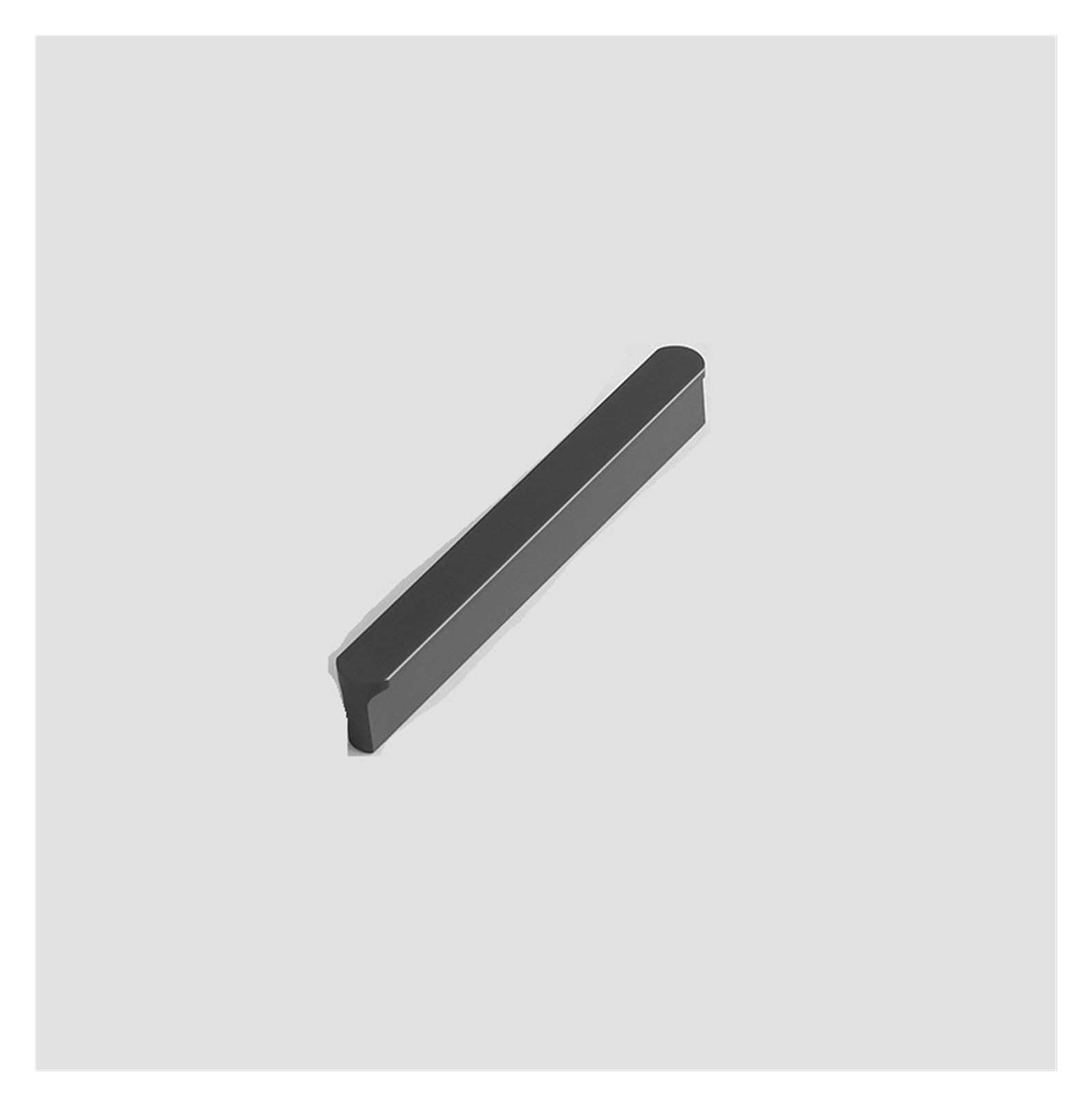Tiradores de armario modernos de aleación de aluminio extendidos color gris para muebles