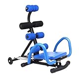 Zyj Banco Fitness Plegables se incorpora el Bastidor Máquina de Banco de Banco Abdominal músculos Abdominales Ejercicios de musculación Fitness Equipos for Gimnasio/casa (Color : Blue)