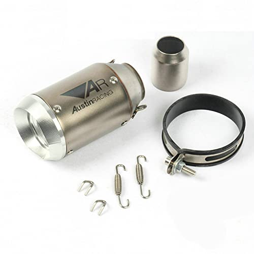 バイクサイレンサー スリップオンマフラー バイクマフラー 差込口50.8mm 汎用 長さ160mm ボディの直径90mm