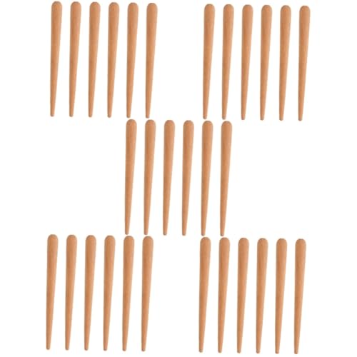 Levemolo 5sets Wooden Drumstick Set Rhythm Stick Set Percussion Musical Instruments for Boys and Girls and Adults 6pcs*5