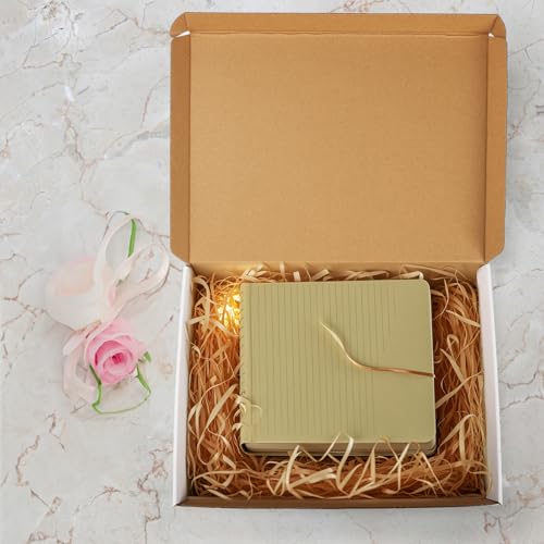 Image of HORLIMER 12x9x1 inches Shipping Boxes Set of 25, White Corrugated Cardboard Box Literature Mailer