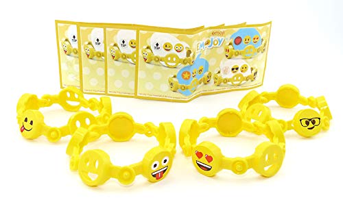 Juego de pulseras Emoji con forma de huevo de Kinderjoy 2018.