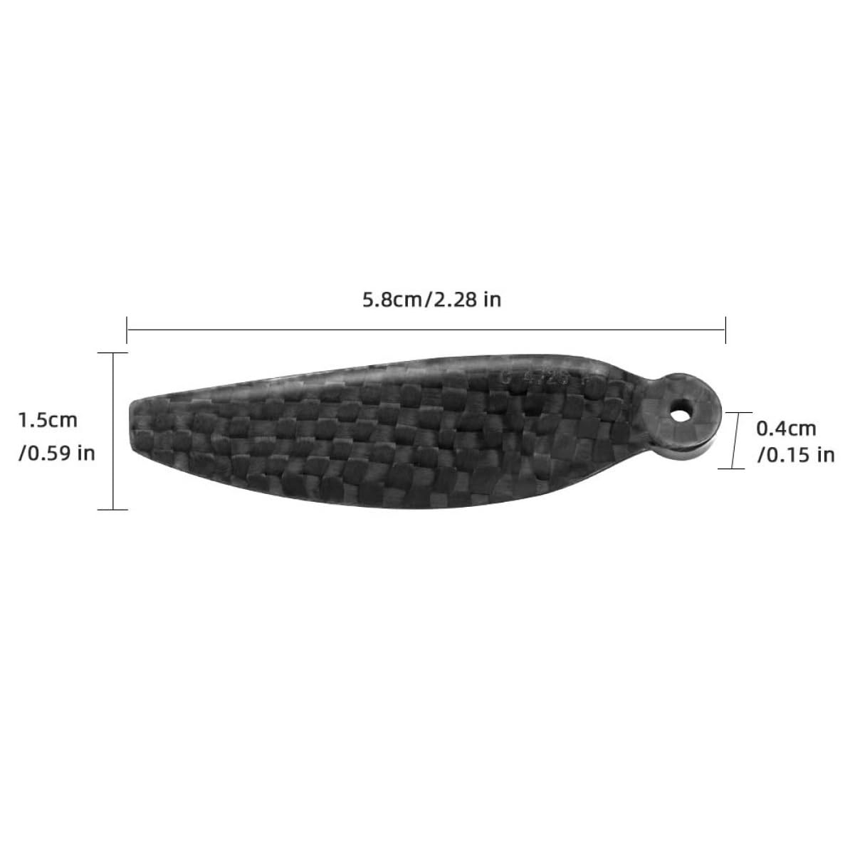Abaodam Hélice de Fibra de Carbono para Dron Accesorio Compatible con Mavic Mini Hélices para Cuadricóptero de Repuesto