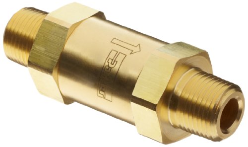 Parker F Series Brass Instrumentation Filter, Inline, 5 Micron, 1/8" NPT Male #1