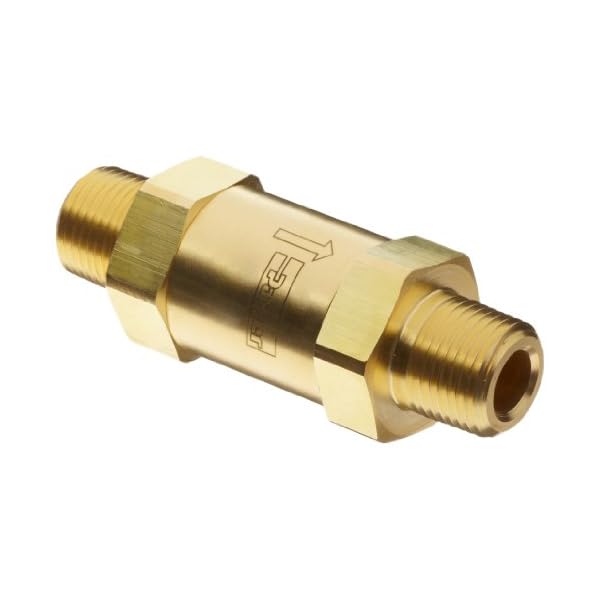 Parker F Series Brass Instrumentation Filter, Inline, 10 Micron, 1/2