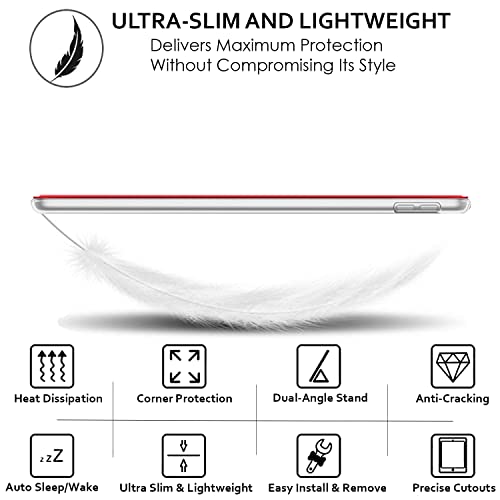 Image of DuraSafe Cases for iPad Pro 12.9 3 Generation Hard Back Case A1876 MTEL2HN /A MTEM2HN /A A2014 MTFN2HN /A MTFL2HN /A MTFP2HN /A MTFQ2HN /A A1983 MTHN2HN /A MTHU2HN /A MTJA2HN /A MTJ02HN /A MTJH2HN /A - Red