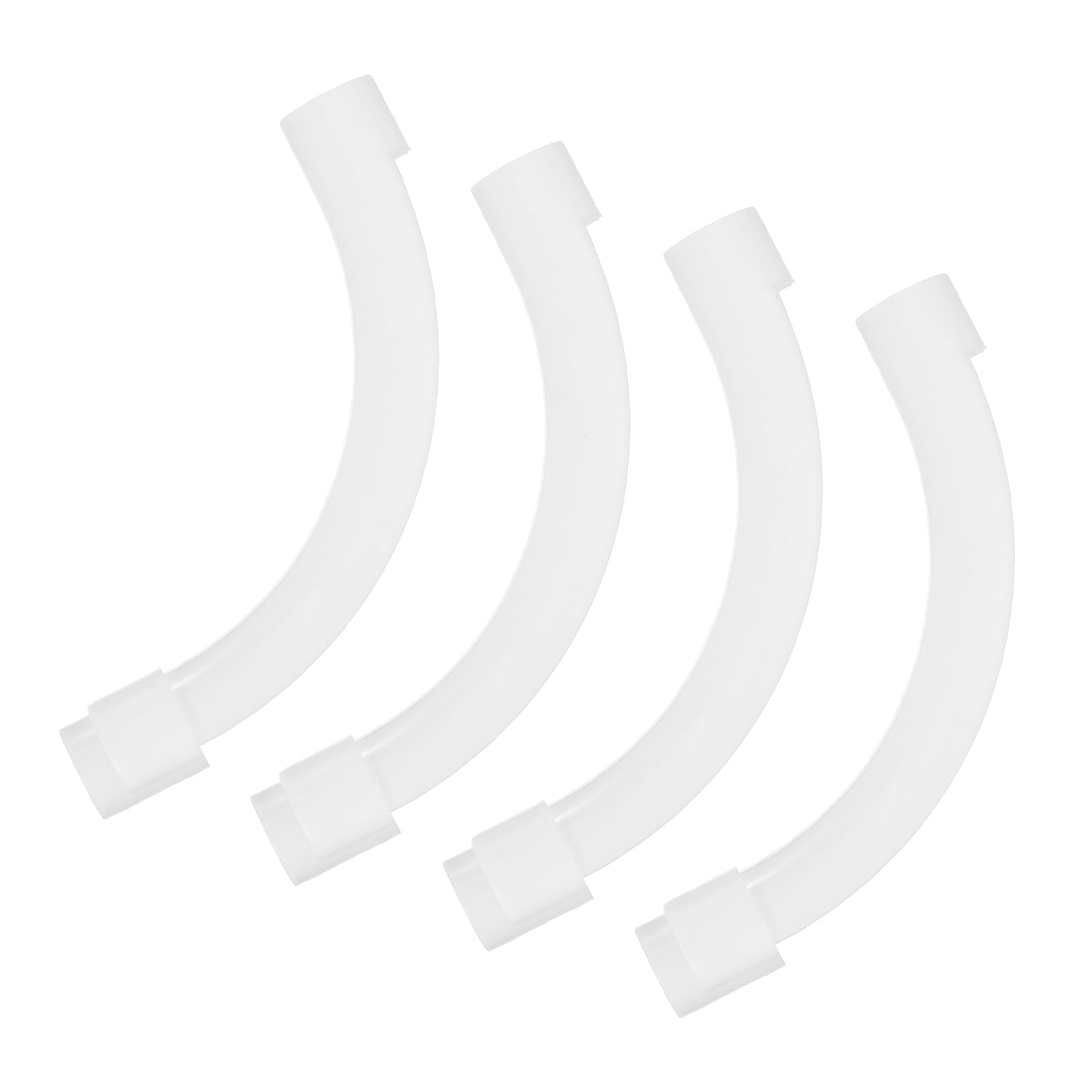 PATIKIL 25mm PEX Tube Bend Support, 4 Pack PP Plastic 90 Degree Elbow Bend Support for Copper PEX Pipe Tubing, White