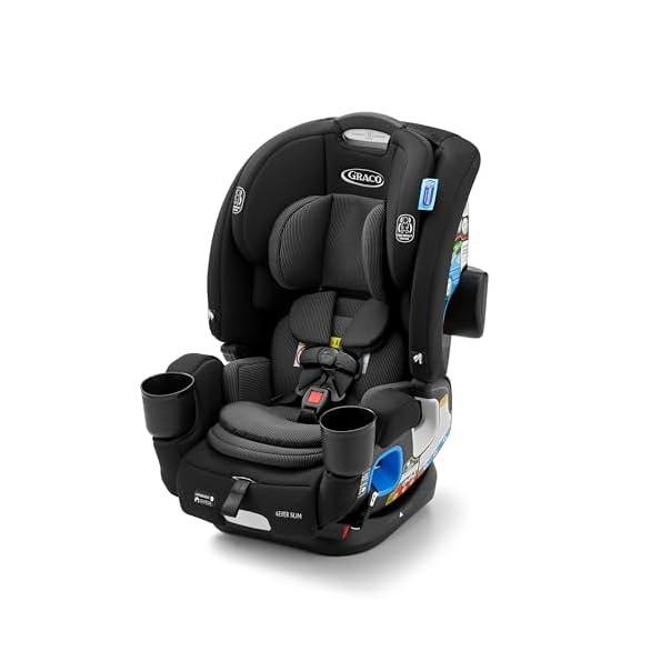 Graco-4Ever-DLX-Slim-4-in-1-Infant-to-Toddler-Car-Seat-Rear-Facing-Forward-Facing-to-High-Back-Booster-Backless-Booster-Slim-Car-Seat-Saves-Space-Grows-with-Child-Thompson