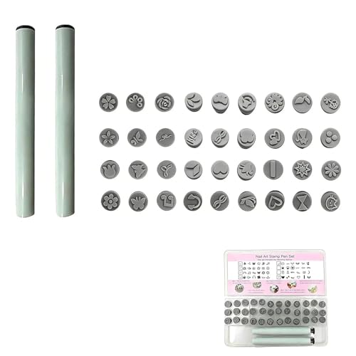Nail Art Pens Set - 36PCS Nail Art Stamp Pen Kit for DIY Nail Stamping Designs Nail Art Stamps and Polish Stamping - Includes Nail Art Stamp Pen for Unique Designs - Ideal for Nail Art Enthusiasts