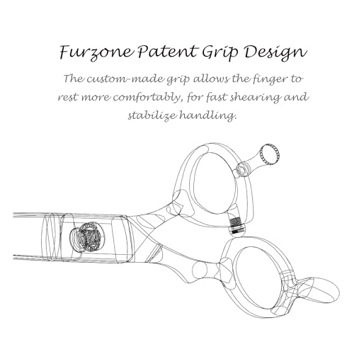 75-DREAM-Curved-Shear-Pet-Dog-Grooming-Scissors-Patent-Grip-Design-Easy-Adjust-Japanese-440C-Tempered-Steel-Lightweight-Professional-Dog-Scissors-For-Dog-Grooming-Serrated 75 DREAM Curved Shear Pet Dog Grooming Scissors Patent Grip Design Easy Adjust Japanese 440C Tempered Steel Lightweight Professional Dog Scissors For Dog Grooming Serrated