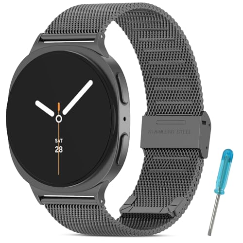 ⌚【Materiale di alta qualità】Il Per Samsung Watch 8/8 Classic cinturino è realizzato in acciaio inossidabile 304 di alta qualità ed è piacevole da indossare. È impermeabile, ecologico e delicato sulla pelle.