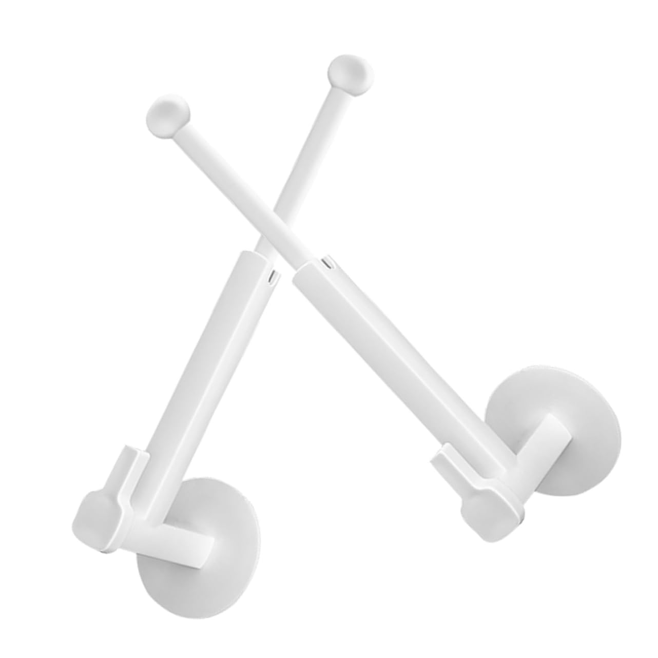 8pièces Support Rideaux Réglable à Fixation Telescopique pour Rideaux Accessoire De Décoration Pratique Et Élégant
