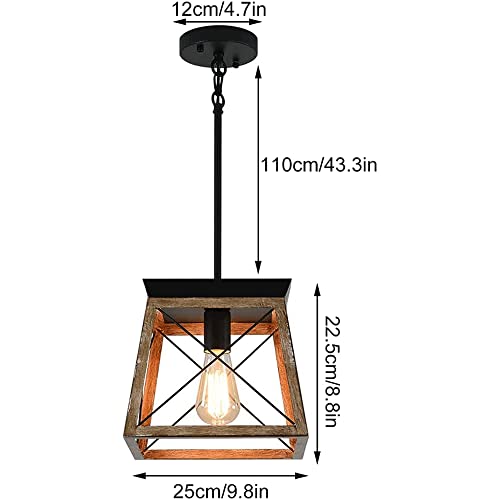 Lámpara de araña rústica ajustable para iluminar tu comedor con estilo 7