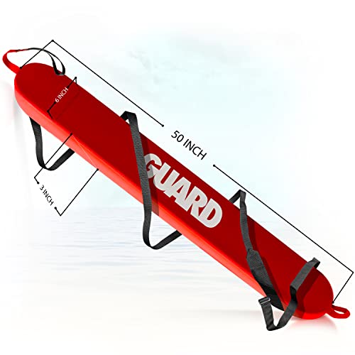 Asa Techmed 50 Inch Lifeguard Rescue Tube For Home And Commercial Use - Ideal For Lifeguard And Personal Pool - Includes Matching Whistle #TOP1