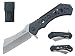 S-TEC 10.25" Ball Bearing Cleaver Folding Knife (Stealth Black)