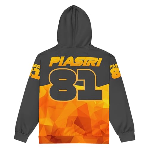 Oscar Piastri 81 Racing Team Zipped Hoodie - Unisex2