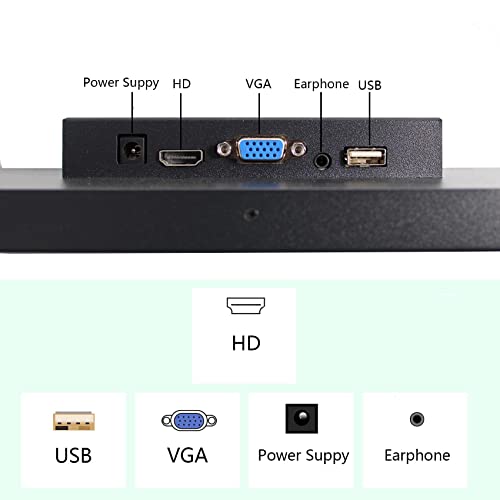 Image of VSDISPLAY 12.3'' 1920x720 Stretched Bar LCD Monitor with USB VGA Video Port | VS123ZJ01A,Dual Speakers,As Extra Secondary Display