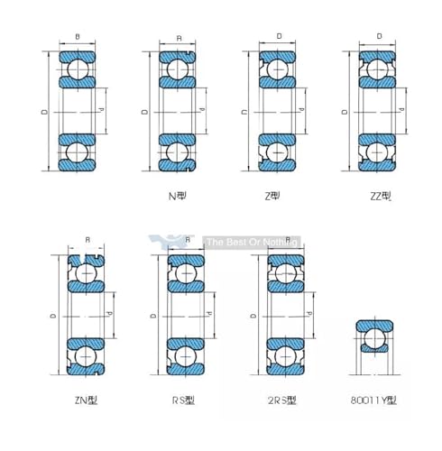 Rodamientos de bolas de sección delgada 6709ZZ 45x55x6 mm para eje mecánico 4