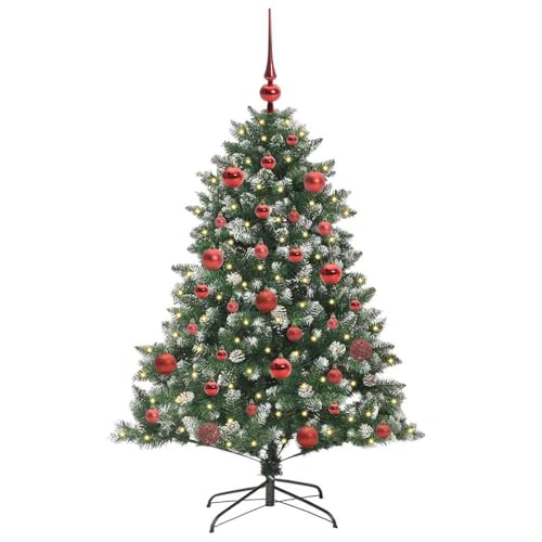 Árbol de Navidad Artificial sin Caída de Hojas Gecheer LED PVC Estable para Salón y Jardín 4