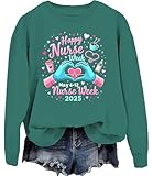 Photo Gallery felpa happy nurses week, maglia a maniche lunghe per la settimana 2025, verde, s Photo Gallery felpa happy nurses week, maglia a maniche lunghe per la settimana 2025, verde, s