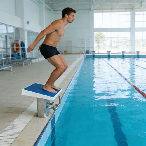 Tremplin de plongeon robuste en acier inoxydable pour piscine et compétition