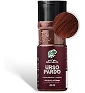 Kamaleão Color - Máscara Pigmentante Ruivo Amadeirado Mogno - Urso Pardo 100ml