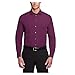 Produktbild Unlisted Herren Dress Shirt Regular Fit Solid Klassisches Hemd, Himbeere, 46 cm-47 cm Hals 91 cm-94 cm Ärmel