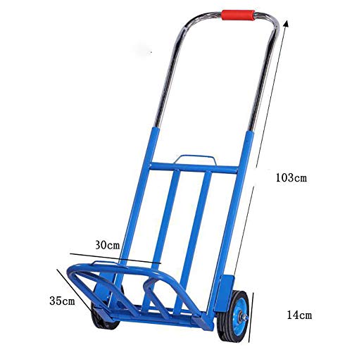 WRJ Hand Truck, with a fixed rope and hook folding trolley luggage trolley truck pulling Portable Shopping Cart car Telescopic Multifunctional,2