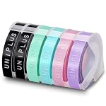 UniPlus – UniPlus 6 Rollen 9 mm x 3 m 3D Omega Etikettenband Ersatz fü