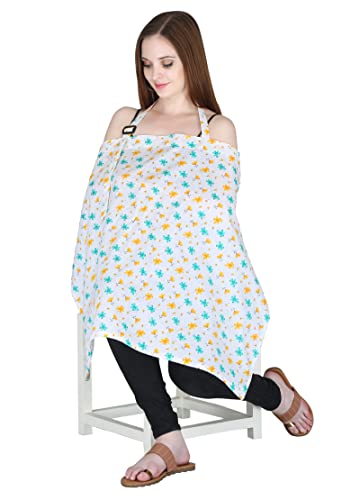 Image of Switchon Feeding Apron Cover Maternity Cover 100% Cotton Maternity Breastfeeding Multipurpose for Mothers