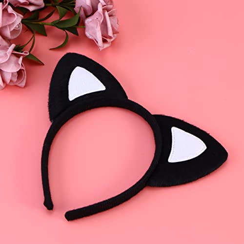 ABOOFAN 3Pcs Gato Cosplay Conjunto Infantil Gato Orelhas de Fita para a Cabeça Lajas de Cauda Conjun