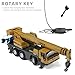 SHINESIGNAL Toy Crane Truck, 1/50 Metal Extendable Heavy Crane Truck Autocrane Construction Die-cast Model Decoration Toys Birthday Gift for Kids Boys Men
