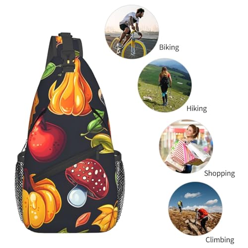 Mochila cruzada ligera para mujer y hombre estilo calabaza miniatura 6
