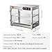 VEVOR 2-Tier Commercial Food Warmer Display, 800W Food Display Warmer with Light to Enhance Food Display, 86℉~185℉ Temperature Control, 58L Large Capacity for Hamburger, Pizza, Bread, Fried Chicken
