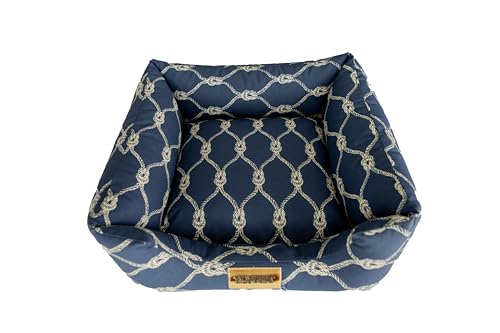 Cama Impermeável Para Cachorro Luppet Médio Grande Porte Acima de 13kg marinho naval GG