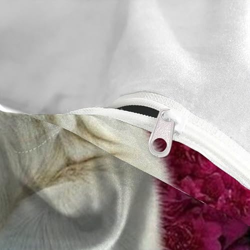 Housse de Couette Ours Polaire Imprimé 3D en Microfibre Premium