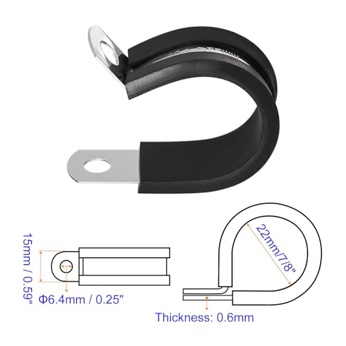 MACHSWON 24Pcs 7/8 Inch(22mm) Cable Clamp - Image 2