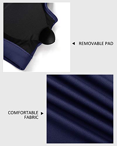 Sutiã esportivo feminino OMANTIC – Sutiã esportivo cruzado nas costas com alças acolchoadas e suport